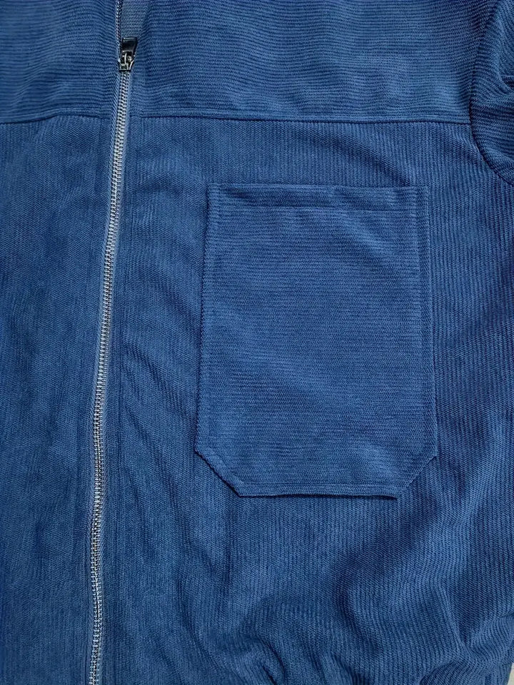 Caroline™ | Cordjacka med dragkedja