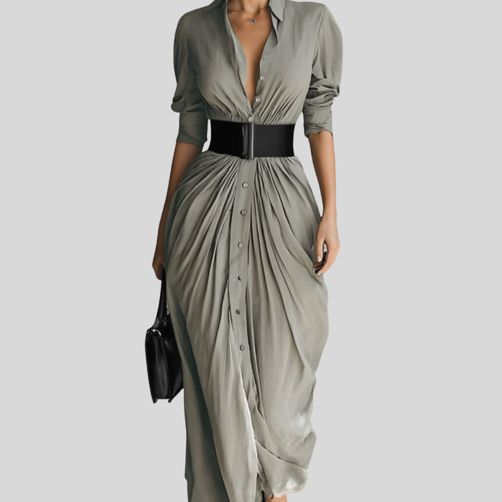 Kalisha | Klänning med Långa Ärmar